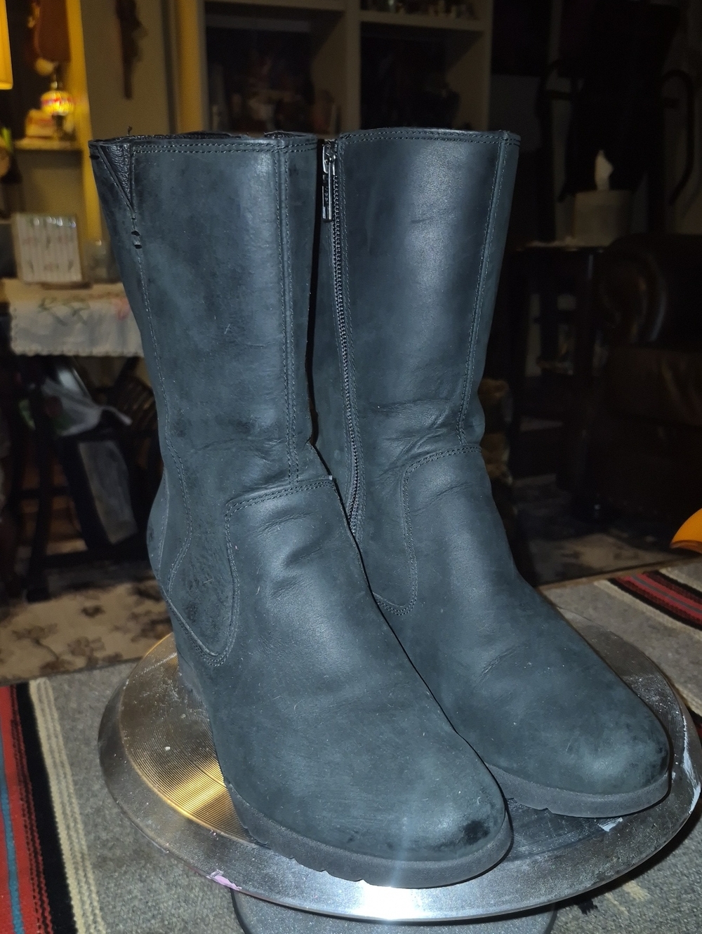 UGG "Joely" waterproof construction, wedge Heel Boots. Womens Size 7.5.